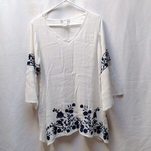 Cute Options embroidered tunic